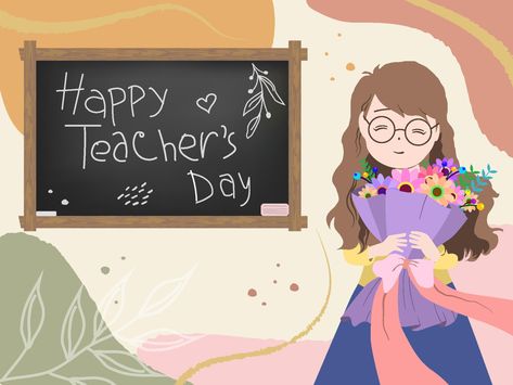 Happy Teacher’s Day Aesthetic, Teacher's Day Aesthetic Video, Happy Teachers Day Aesthetic, Happy Teachers Day Background Design, Teachers Day Poster Background, Teacher's Day Design Background, Happy Teacher Day, Drawing Ideas Aesthetic, Teachers Day Drawing