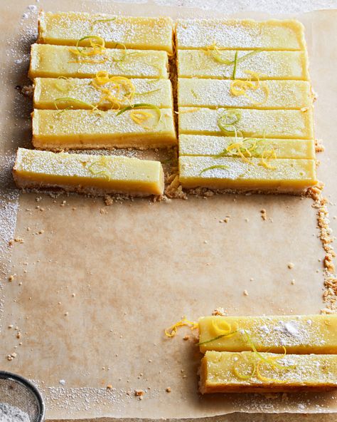 Lemon-Lime Bars Summer Potluck Recipes, Pan Desserts, Citrus Desserts, Fruit Bars, Lime Desserts, Summer Potluck, Lime Bars, Bar Recipes, Bar Cookies