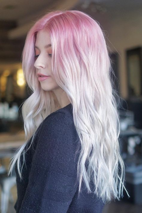 Tutu Aesthetic, Pastel Ombre Hair, Silver Hair Color Ideas, Types Of Hair Color, Opal Hair, Blonde Pink, Temporary Hair Dye, Hair Color Underneath, Hair Things