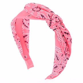 Superstay Maybelline, Hair Accessories Pink, Pink Bandana, Shimmer Lip Gloss, Twisted Headband, Paisley Bandana, Bandana Headband, Pink Headbands, Lip Gloss Set