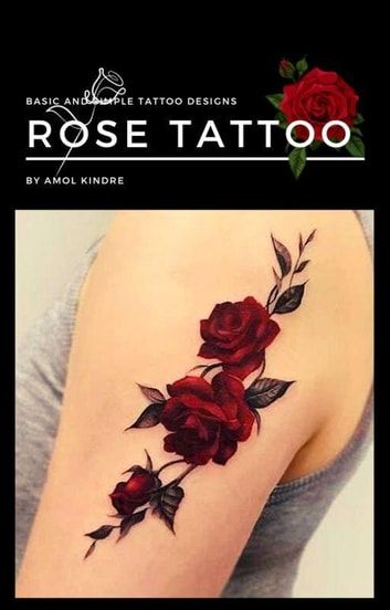 Dead Rose Tattoo, Rose Stem Tattoo, Read Rose, Tattoo Design Tattoo, Black Rose Tattoos, Open Rose, Full Sleeve Tattoos, Rose Tattoo Design, Rose Bush