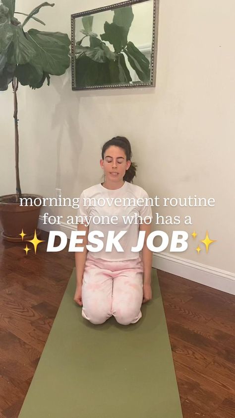 MORNING MOBILITY ROUTINE for People Who Sit at a Desk in 2022 | Flexibility workout, Fitness workout for women, Easy yoga workouts Morning Mobility, Mobility Routine, Posture Exercises, Workout For Women, Yoga Workouts, Can't Stop Won't Stop, Easy Yoga Workouts, Easy Yoga, Back Exercises