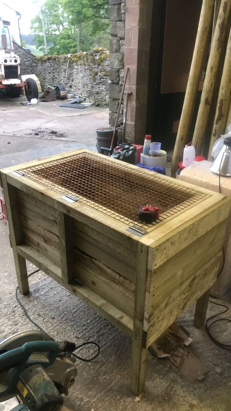 Chicken Brooder Diy How To Build, Pallet Brooder, Quail Brooder Ideas, Homemade Brooder Boxes, Diy Chicken Brooder Homemade, Diy Brooder Box Ideas, Chicken Brooder Box Diy, Brooder Box Ideas Diy, Brooder Box Ideas