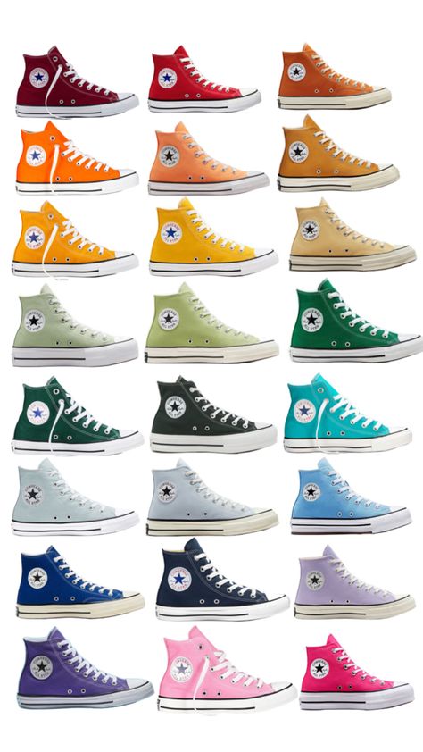 Converse Summer, Cute School Fits, Converse Collection, Cute Converse Shoes, Custom Sneakers Diy, Cute Converse, Pretty Sneakers, Converse Star, Casual Preppy Outfits