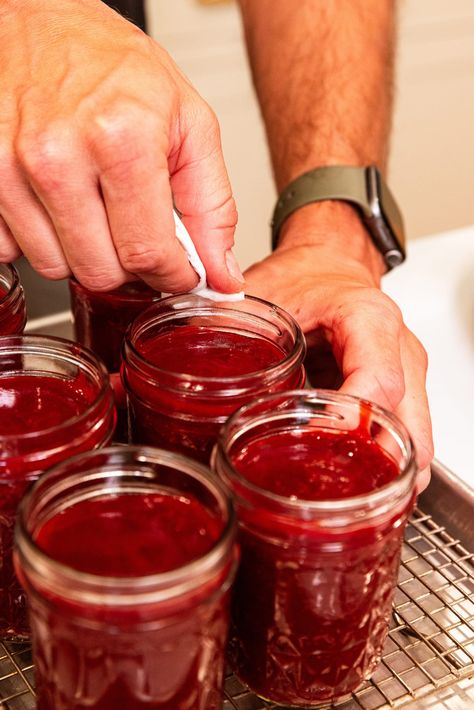 Unlike the jam alternative, strawberry butter is a delicious, spreadable sauce that can’t be beaten. Made from fresh fruit, it’s a super simple recipe made with only four ingredients. While it can be kept fresh in the refrigerator, this butter is especially good when it’s canned for shelf-stable storage. Either way, there’s never a better time than now to make this recipe. | wyseguide.com #strawberry #jam #preserves #summer #recipe Jam Preserves, Stable Storage, Canned Strawberries, Strawberry Butter, Canning Jam, Bean Seeds, Summer Recipe, Canned Peaches, The Jam