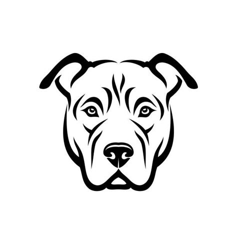 1,367 Pit Bull Terrier Illustrations & Clip Art - iStock Pit Bull Drawing, Cartoon Bull, Pitbull Drawing, Witcher Wallpaper, Pit Dog, Pitbull Tattoo, Dog Logo Design, Image N, Pitbull Art