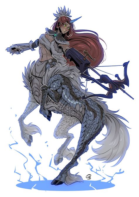 Dragon Person Character Design, Anime Centaur, Monster Hunter Art, Arte 8 Bits, Fantasy Races, Dungeons And Dragons Characters, Character Poses, Creature Concept, Dnd Characters