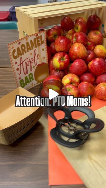 Erika & Jordyn on Instagram: "A big hit for all of the teachers & totally easy to put together! 🍎🍏🍎🍏

#motherhood #ptamom #ptomom #parentteacher #treatyourteacher #caramelapples" Charcuterie Board For Teachers, Charcuterie Teacher Appreciation, Teacher Appreciation Apple Bar, Teacher Lounge Snacks Staff Appreciation, Pto Mom, Teacher Appreciation Week Meme, Pta Moms, Sunshine Committee, Caramel Bars