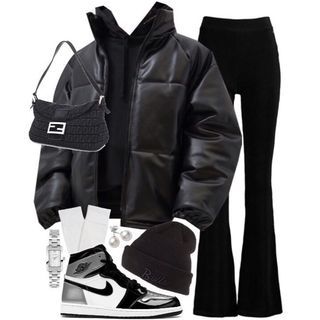 Jacket Outfit Women, January 13, Causual Outfits, Streetwear Fashion Women, Cute Comfy Outfits, Swaggy Outfits, Edgy Outfits, Winter Fashion Outfits, Teen Fashion Outfits