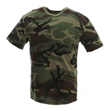 Hunting Camouflage, Camouflage T Shirts, Camping Tee, Army Camo, Military Camouflage, Military Combat, Summer Cotton, Military Fashion, Patterned Shorts