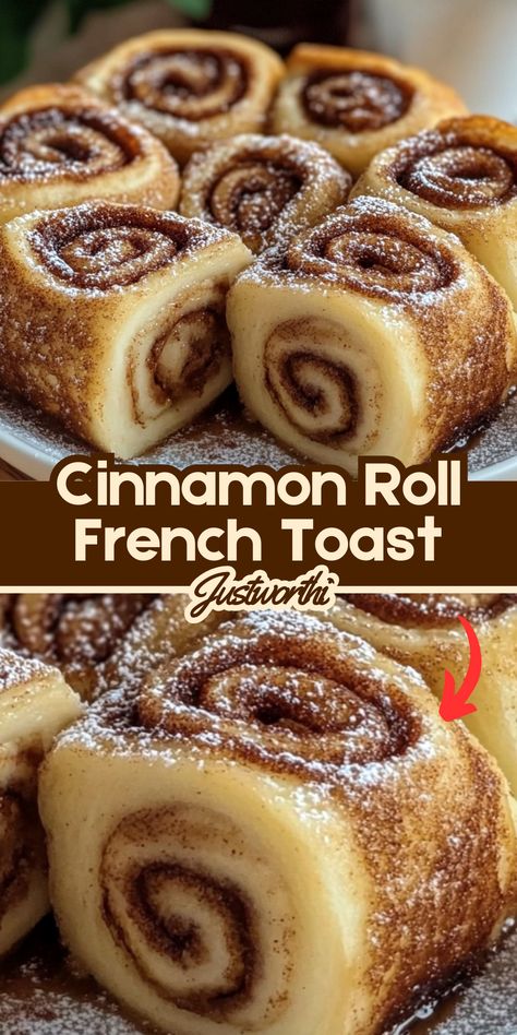 If you love cinnamon rolls and French toast, then you’re going to fall head over heels for these Cinnamon Roll French Toast Roll-Ups! They take the warm, comforting flavors of cinnamon rolls and turn them into the ultimate breakfast treat. Soft, sweet, and just the right amount of crispy on the outside, these roll-ups are stuffed with cinnamon sugar and dipped in a rich egg batter before being pan-fried to golden perfection. They’re everything you love about breakfast in one fun, bite-sized package! French Toast Sausage Roll Ups, Honey Cinnamon Roll Ups, Breakfast Ideas For 1 Person, Breakfast Sweet Rolls, Pilsbury Cinammon Rolls Breakfast, Sausage Roll Ups, Breakfast Ideas For 1, Mini French Toast, Cinnamon Sugar French Toast