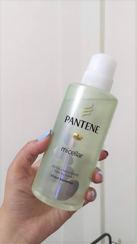 Pantene: Micellar Shampoo Review Pantene Shampoo, Shampoo Reviews, Scalp Shampoo, Skincare Review, Shampoo Bottle, Moisturizer, Personal Care, Hair, Beauty