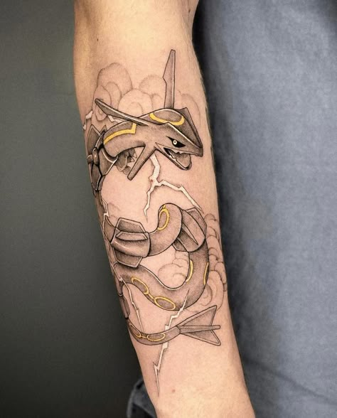 Guest Artist @gayagatto 🐉 6 - 8 June ✨ DM Gaia directly to make an appointment 💚 #tattoo #auraninetyfour #guestartist #anime #animetattoo #animetattooartist #hakudragon #spiritedawaytattoo #ghibli #ghiblitattoo #pokemontattoo #rayquaza #kawaiitattoo #blkttt #blackworktattoo #colourtattoo #fineline #tattoosnob #tattoodo #finelinetattoo #singleneedletattoo #radtattoos #londontattoo #londontattooartist #londontattoostudio #inkerland #inkedmag #otakutattoo #animemasterink #tttism Pokemon Hand Tattoo, Ff8 Tattoo, Arceus Tattoo, Cool Pokemon Tattoos, Jirachi Tattoo, Giratina Tattoo, Arcanine Tattoo, Lucario Tattoo, Rayquaza Tattoo