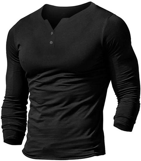 Sleeve Henleys, Muscle Alive, Activewear Styling, Modern Activewear, Mens Summer Casual, Running Shorts Men, Henley T Shirt, Mens Henley, Muscle T Shirts, Casual Summer Shorts, Plain Shirts