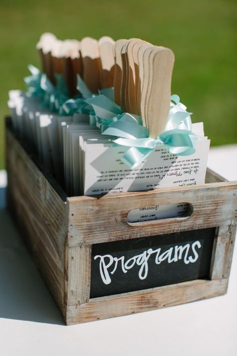 Different Wedding Ideas, Wedding Ceremony Ideas, Wedding Program Fans, Wedding Ceremony Programs, Wedding Favors Cheap, Wedding Fans, Ceremony Programs, Cute Wedding Ideas, Summer Refreshments