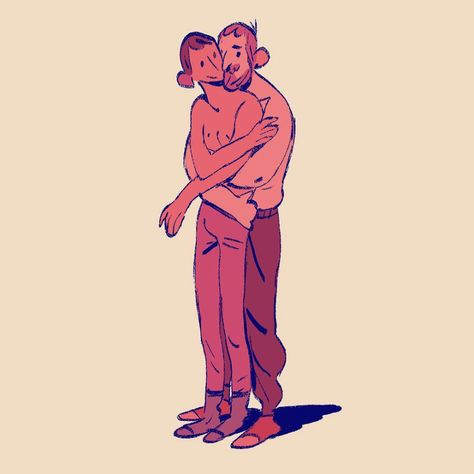 Gay Illustration Art, Gay Illustration, Queer Couples, Cozy Weekend, Lgbt Art, Queer Art, Cool Sketches, Cartoon Character Design, Gay Art