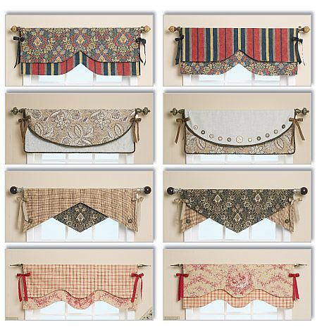 Free Valance Patterns | 151 2 long from center valances b c d 16 long all valances have ... Window Valence, Valance Patterns, Kitchen Window Valances, Window Treatments Bedroom, No Sew Curtains, Kitchen Window Treatments, Valance Window Treatments, Curtain Valance, Rod Pocket Curtains