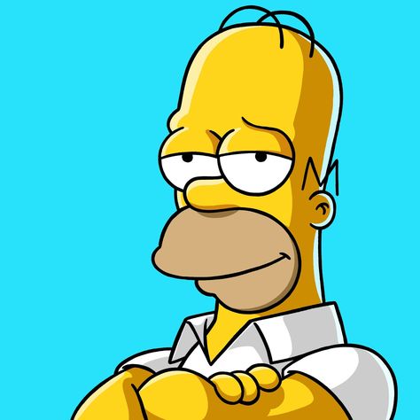 Simpson Profile Picture, Homer Simpson Profile Picture, The Simpson Painting, Homer Simpson Naruto, Drawing Simpsons, Painting Simpsons, Homer Simpson Drawing, Homer Simpson Paintings, Simpson Drawing