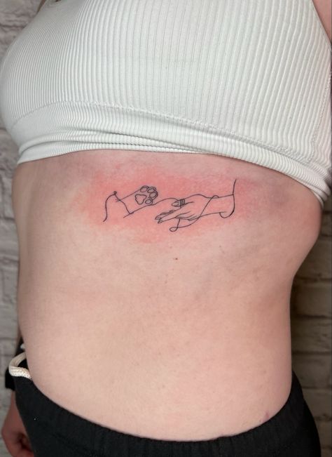 Rib tattoo 
Tattoo
Fine line tattoo
Pet tattoo
Dog tattoo Dog Rib Tattoo, Dog Tattoo On Ribs, Service Dog Tattoo, Dog Owner Tattoo, Tattoo Perro, Dog Portrait Tattoo, Rib Tattoos For Women, Dog Paw Tattoo, Paw Tattoo