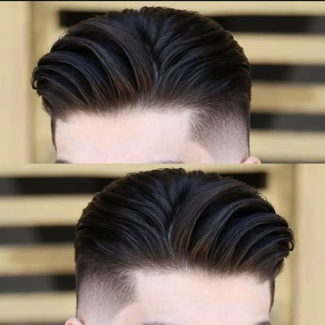 49 Best Mens Haircuts 2021: The Definitive Guide (Pick A New Look) | Mens haircuts fade, Fade haircut, Skin fade pompadour Mens Haircuts Short Hair, Mens Hairstyles Fade, Gents Hair Style, Pompadour Hairstyle, Herren Style, Quiff Hairstyles, Mens Hairstyles Thick Hair, Men Hair Color, Men Haircut Styles