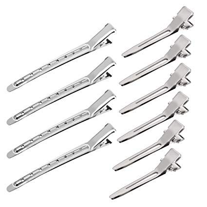 Amazon.com : 50 Packs Metal Hair Clips 3.5 inch and 1.8 inch, Single Prong Curl Clips Duck Bill Hair Clips Silver Section Clips with Holes Alligator Hair Pins for Hair Extensions, 2 Styles (50PCS) : Beauty Metal Clips For Hair, White Gold Clip-on Metal Jewelry, 1940’s Makeup, Hair Clip Silver, Cheap Silver Clip-on Jewelry, Hair Clips Alligator, Duck Bill, Homecoming Makeup, Metal Hair Clips