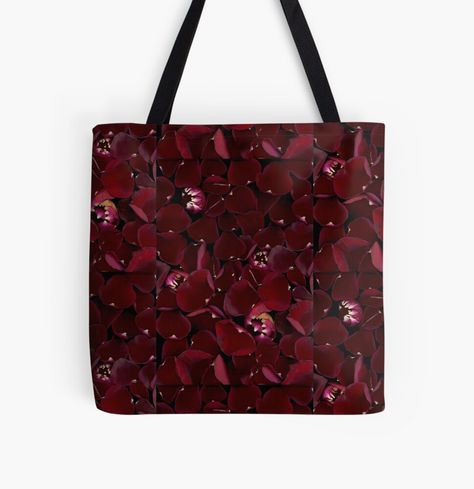 Red Rose Petals, Floral Tote Bag, Dark Floral, Phone Cases Samsung Galaxy, Natural Red, Rose Petals, Scarf Styles, Art Gift, Ipad Case