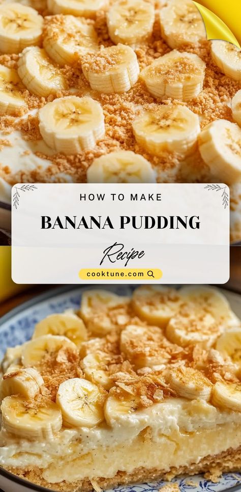 A creamy, rich, and comforting homemade banana pudding made from scratch with layers of vanilla wafers, fresh banana slices, and velvety vanilla pudding. This classic Southern dessert is a hit for any occasion, especially during the holidays or summer gatherings. #BananaPudding #HomemadeBananaPudding #SouthernDesserts #EasterDesserts #OldFashionedPudding #BananaRecipes Fun Easter Food, Easter Fun Food, Easy Easter Recipes, Easter Brunch Ideas, Easter Food Ideas, Simple Treats, Homemade Banana Pudding, Banana Slices, Southern Desserts