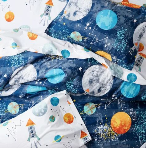 Percale Duvet Cover, Rocket Ships, Twin Comforter Sets, Organic Cotton Bedding, Deep Pocket Sheets, Organic Bedding, Full Duvet Cover, The Company Store, Twin Comforter