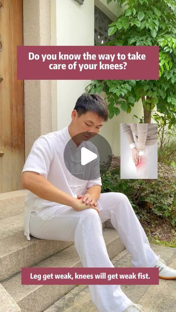 Wu YuPing on Instagram: "Do you have knee pain and make noise? try to massage to relief pain and more comfortable. Common “Yes “ if you want more posts like this 🥰 👇 👇 👇 14 days free online courses for TaiChi & QiGong: www.taichichina.com/taichi #kneepain #kneepainrelief #healthylifestyle #hipmobility #healthandwellness #goodhealth #wellness #stretching #fitness #helpfultips #taichi #qigong #exercisetips #martialarts #tcm #chineseculture" Knee Massage, Knee Crunching Sound, Kinesiology Taping Knee Meniscus, Knee Kinesiotaping, Kinesio Tape Knee, Knee Pain Relief, Hip Mobility, Free Online Courses, Knee Pain