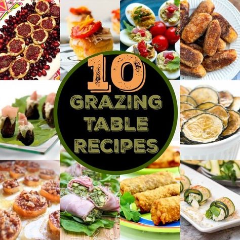 10 Grazing Table Recipes – Edible Crafts Pretty Platters, Antipasto Board, Grazing Table Ideas, Table Snacks, Grazing Food, Best Party Appetizers, Wedding Food Stations, Appetizers Table, Country Birthday