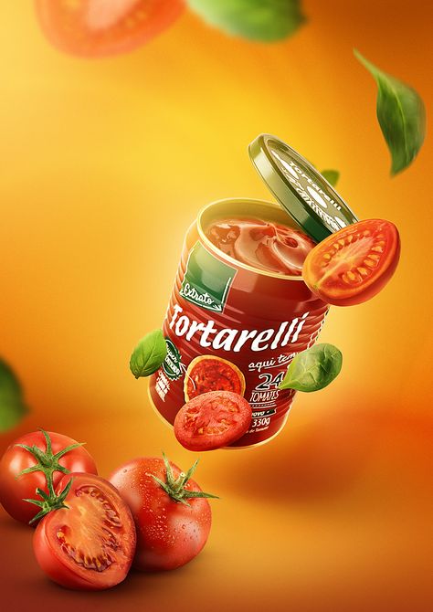 Tomato Sauce - retouch on Behance Comunication Poster, Image Joker, Desain Merek, Creative Advertising Design, Social Media Advertising Design, 광고 디자인, Publicidad Creativa, Photoshop Tutorial Design, Graphic Design Ads