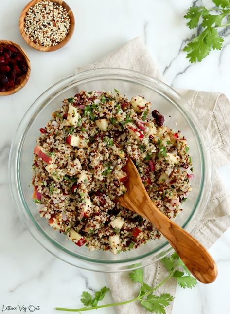 Quinoa Salad Cranberries, Apple Walnut Quinoa Salad, Cranberry Apple Quinoa Salad, Quinoa Apple Salad, Quinoa Cranberry Salad, Quinoa Salad Recipes Cold, Apple Quinoa Salad, Cranberry Quinoa, Vegan Quinoa Salad Recipes