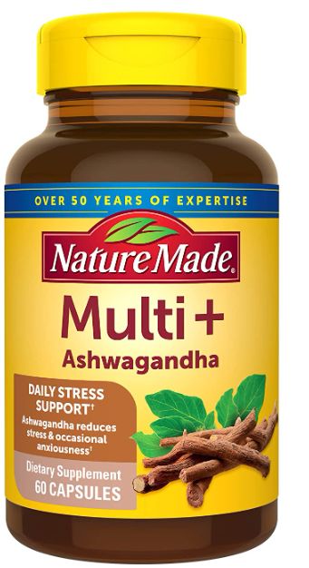 Multivitamin for Women and Men for Daily Stress Relief Support, Multivitamin for Men and Women, One Per Day Mens and Womens Vitamins, 60 Capsules D Vitamin, Multivitamin Tablets, Ashwagandha Root, Men's Vitamins, Bones And Muscles, Vitamins For Women, Lean Protein, Immune Health, Daily Diet