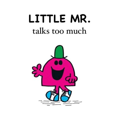 Lil Mr Characters, Little Mr Characters, Little Mr, Little Miss Characters, Mr Men Little Miss, Talk Too Much, Mr Men, Shoes Retro, Canva Tutorial