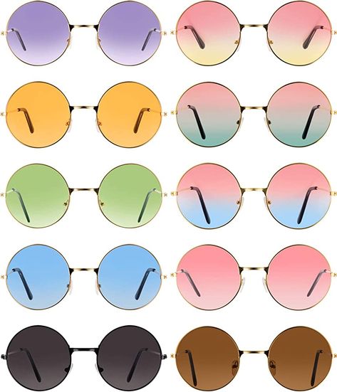 90s Round Sunglasses, Retro Sunglasses 70s, Hippie Round Sunglasses, Retro Round Metal Frame Sunglasses, 70s Glasses, Hippie Glasses, Vintage Gold Round Frame Sunglasses, Hippie Sunglasses, Circular Sunglasses