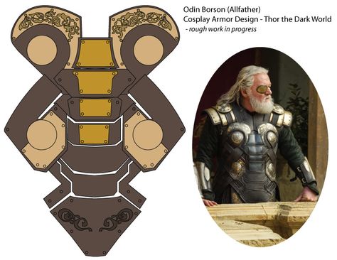 What I have designed so far for Odin cosplay armor Odin Cosplay, Odin Armor, Odin Costume, Greek Gods Costume, Costume Template, Moana Coloring, Peppa Pig Colouring, Moana Coloring Pages, Peppa Pig Coloring Pages