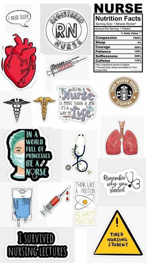 Stickers For Nurses, Nurse Aesthetic Drawing, Nursing Stickers Aesthetic, Med School Stickers, Nurse Stickers Aesthetic, Nursing Stickers Free Printable, Nursing Student Stickers, Student Nurse Wallpaper, Medical Stickers Free Printable