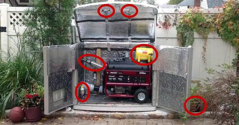 Muffler For Generator, Faraday Cage For Generator, Generator Hookup To House, Methane Gas Generator, Backup Generator, Breaker Box, Off Grid Power, Homestead Farm, Portable Generator