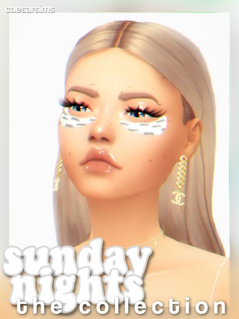 caesarsims:  sunday nights collection  a skincare... — Ridgeport's CC Finds. Sims4 Skincare Cc, Sims 4 Cc Eye Mask, Sims 4 Skincare Mod, Sims 4 Skincare Cc, White Clay Mask, Glow Mask, Under Eye Mask, Sims 4 Cc Eyes, The Sims 4 Skin