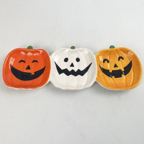 Halloween pumpkin Ceramic tray, mug storage. We offer different items for your wholesale and retail business. Get us at info@shihm.com for more details. Halloween Ceramics Pottery, Fall Pottery Ideas, Mug Storage, Halloween Clay, Ceramic Tray, Halloween Inspo, Harvest Festival, Clay Charms, Clay Ceramics