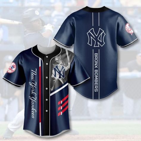 MLB New York Yankees Baseball Jersey, New York Yankees Pullover Jersey Check more at https://baseballgiftlove.com/product/mlb-new-york-yankees-baseball-jersey/ Jersey Baseball, New York Yankees Baseball, Personalized Jersey, Custom Baseball Jersey, Baseball Jersey Shirt, Yankees Baseball, Baseball Shirt, Sporty Outfits, Jersey Design