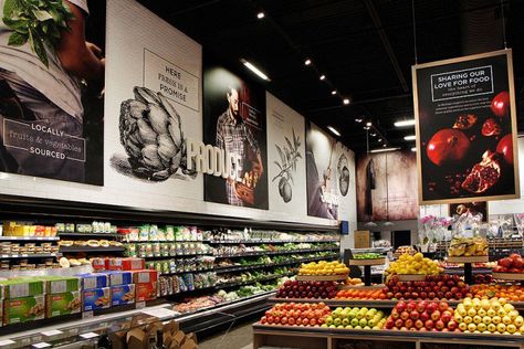 » Michael Angelo’s specialty food store by Watt International, Toronto – Canada Michael Angelo, Specialty Food Store, Grocery Store Design, Store Signage, Food Retail, Supermarket Design, Fruit Shop, Retail Store Design, Retail Design Blog