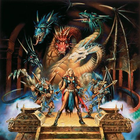 Old School D&D Art - Clyde Caldwell - Album on Imgur Clyde Caldwell, Larry Elmore, Dragon Lance, Dragon's Dogma, Advanced Dungeons And Dragons, Dungeons And Dragons Art, Scifi Fantasy Art, Dark Artwork, Dnd Art