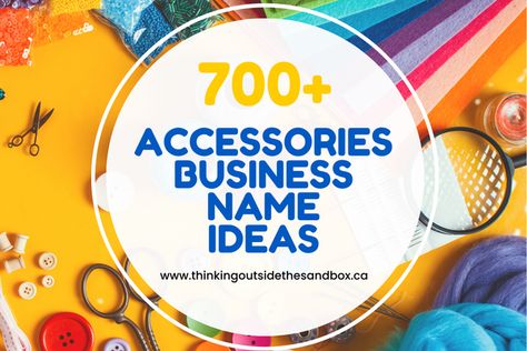 All the new business startups like fashion accessories brands must carry a standing-out name based on fantastic ideas. The accessories business is also one of the trending businesses. If you want to start an accessory business, you must finalize some names. While starting the accessories business, you must take care of some basic points to successfully do your business through the market. The brand name is one of them. Just like stylish names for shops, your accessory brand name will be going... Unique Business Names For Accessories, Names For Accessories Shop, Accessories Name Ideas, Accessories Business Names, Accessories Brand Name Ideas, Accessories Business Name Ideas, Buisness Name Ideas, Business Name Ideas, Catchy Names