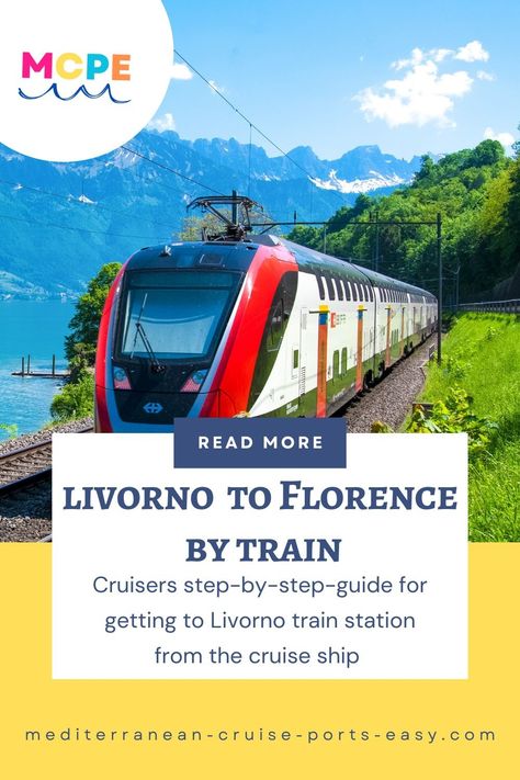 Step-by-step instructions on how to travel from Livorno to Florence by train, getting to Florence Italy train station, train to Florence travel tips and Florence Italy guide Italy By Train, Italy Cruise, Italy Guide, Florence Italy Travel, Florence Travel, Firenze Italy, Bus Tickets, Mediterranean Cruise, Cruise Port