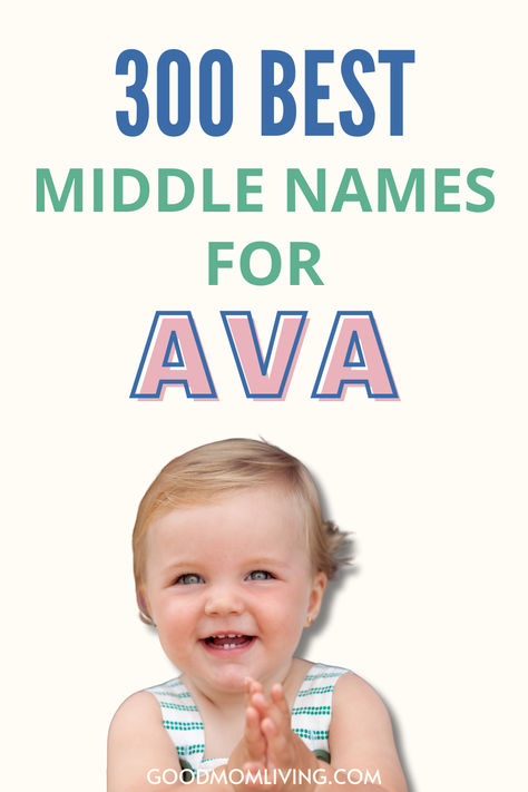 middle names for Ava Middle Names For Ava, Boy Middle Names Unique, Cute Middle Names, Rhyming Names, Baby Boy Name List, Cool Middle Names, Boy Middle Names, Names For Boys List