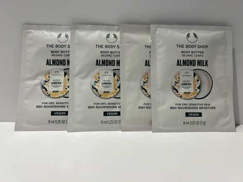 Check out The Body Shop Almond Milk Body Butter 4x8ml Sachets Travel Sample Size, the latest item I added on eBay! #eBay #eBaySeller Sachets, Almond Milk, The Body Shop, Ebay Seller, Body Butter, Sensitive Skin, Almond, The Body, Butter