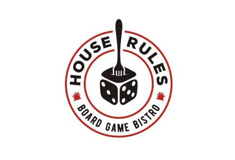 Board Game Cafe Logo, Board Game Logo Design, Board Game Logo, Bistro Logo, Toy Logo, Bord Games, Pub Logo, Ice Logo, Restaurant Logos