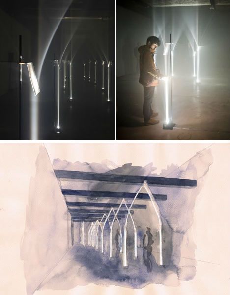 Theatre Ideas, Conceptual Drawing, Brand Event, Beautiful Series, Throne Room, Interactive Art, Light Beam, London Design, Light Installation