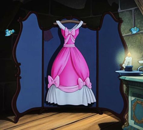 Cinderella's mice and bird made dress Cinderella Room, Cinderella Pink Dress, Cinderella Cartoon, 동화 삽화, Disney Wiki, Cinderella Birthday, Cinderella Disney, Have Courage And Be Kind, Disney Mouse